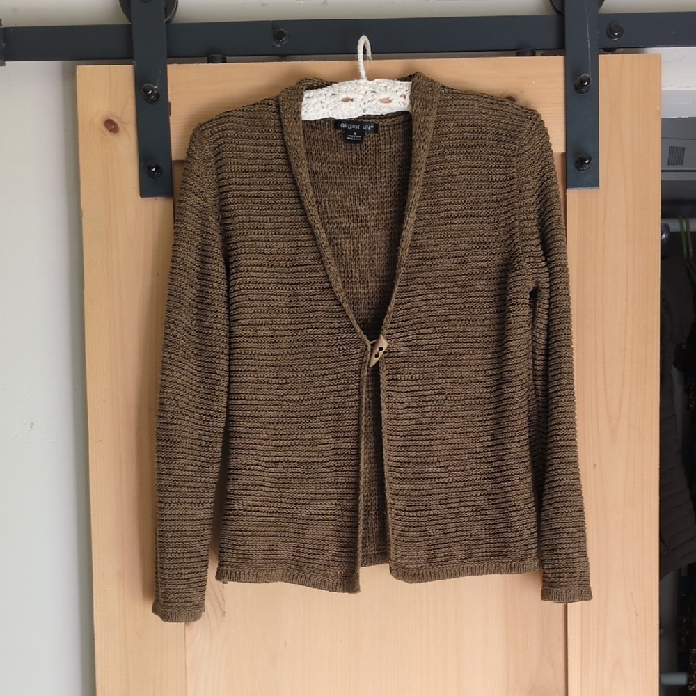 August Silk Cardigan